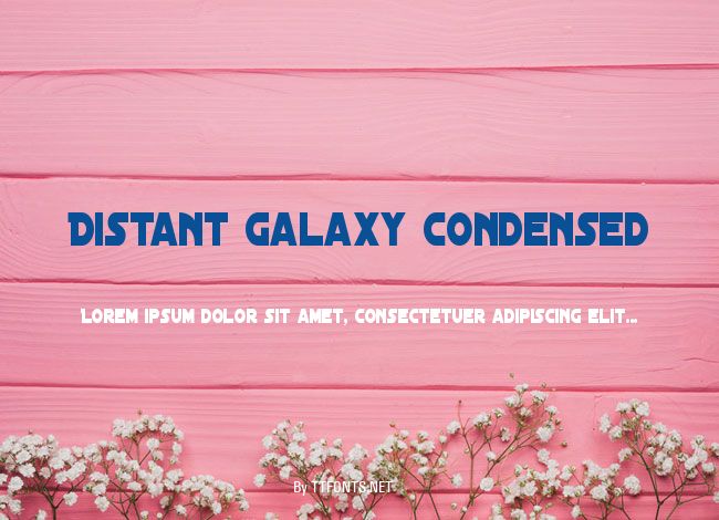 Distant Galaxy Condensed example